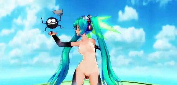  Miku Append Sexy Dance Nude MMD